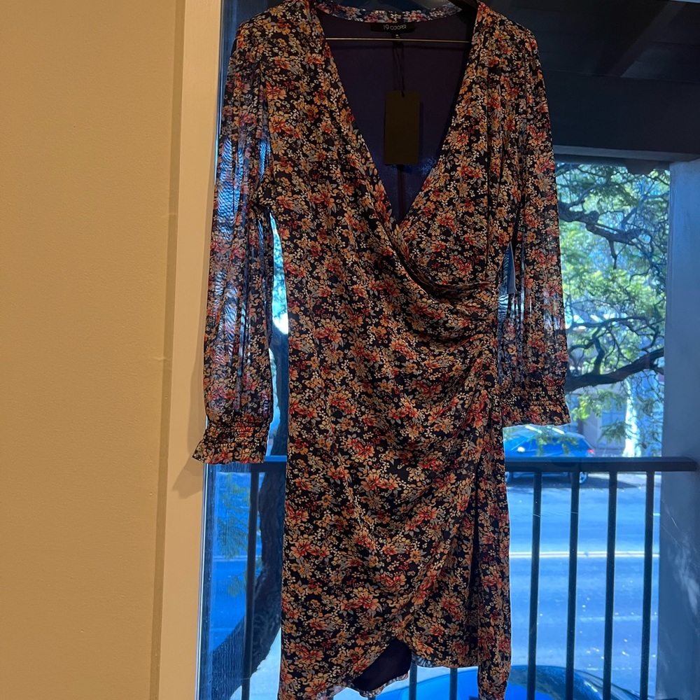 Long sleeve mini dress